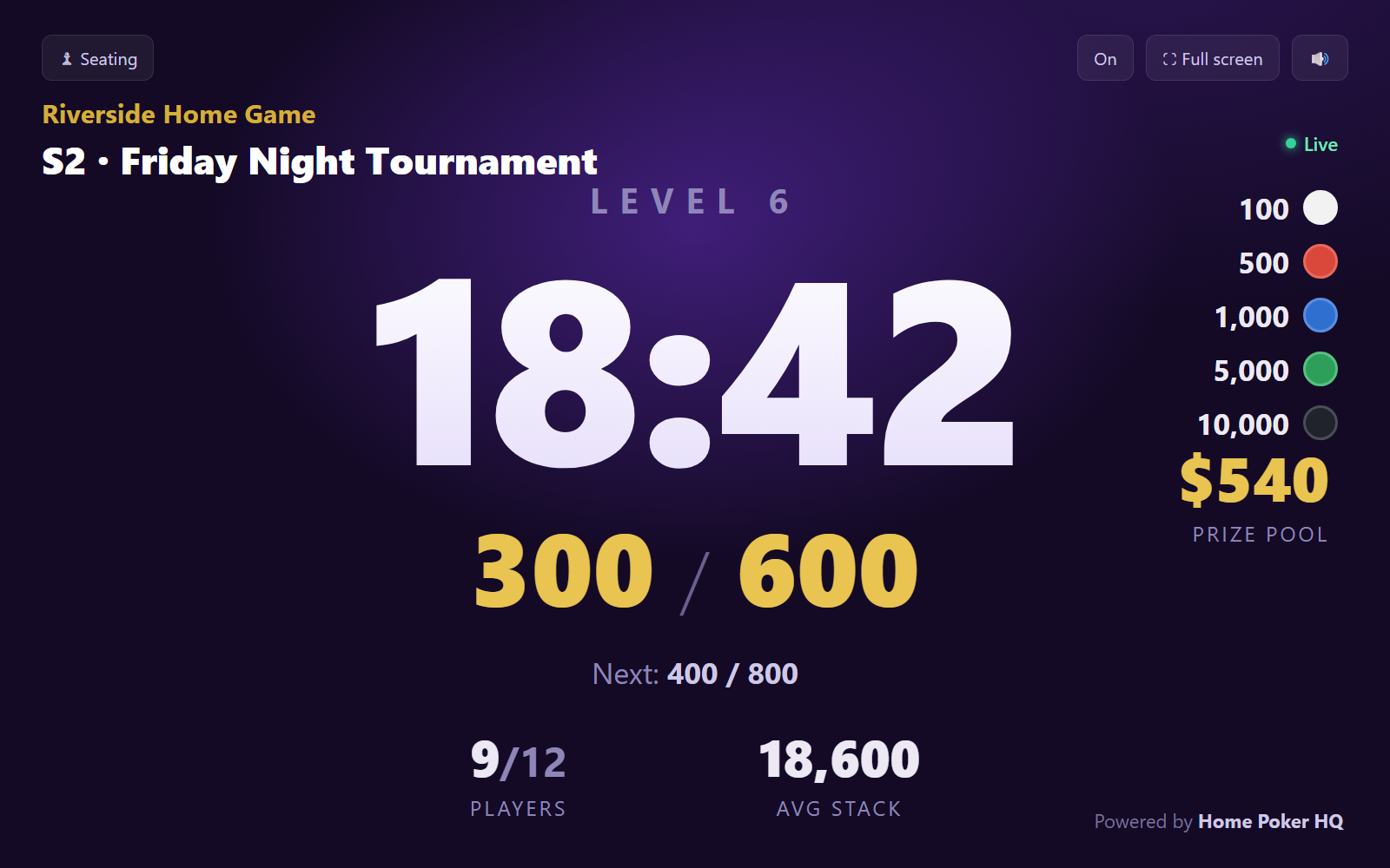 Home Poker HQ — Tournament management for home game hosts